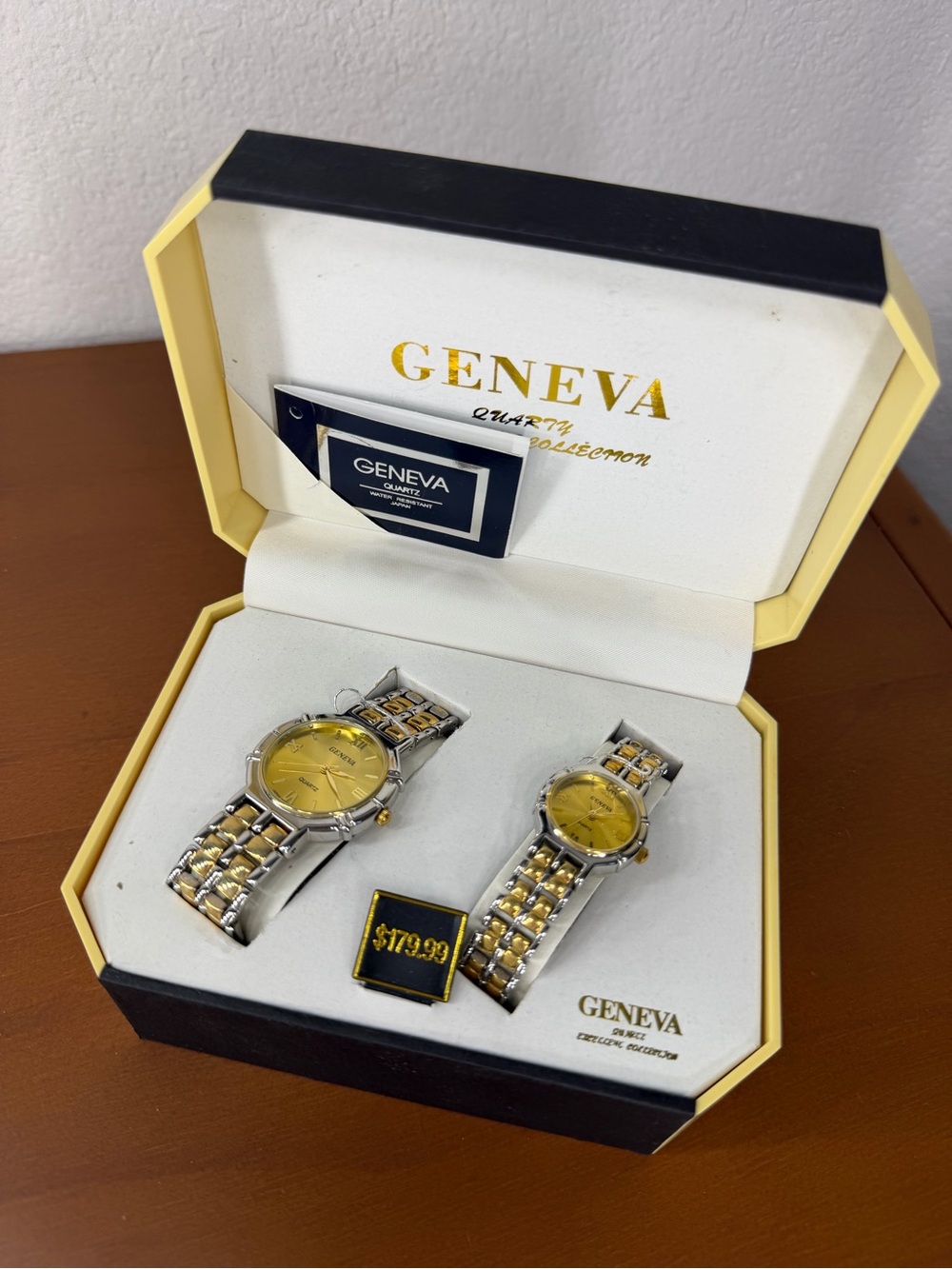 Vintage Geneva Quartz His & Hers Watch Set – Original Box